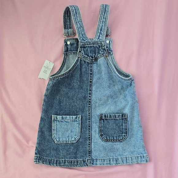 Kids Denim Overall Dress - Picture 4 of 5